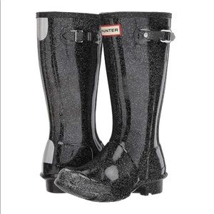 Hunter Kids Original Tall Cosmic Glitter Rain Boot